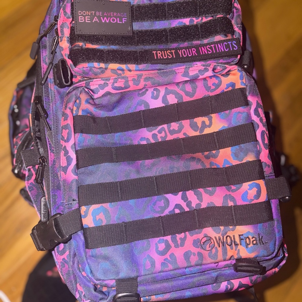 WOLFpak 45L Neon Leopard Backpack